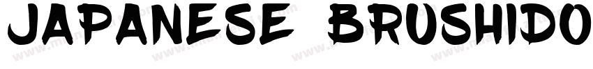 JAPANESE BRUSHIDO字体转换